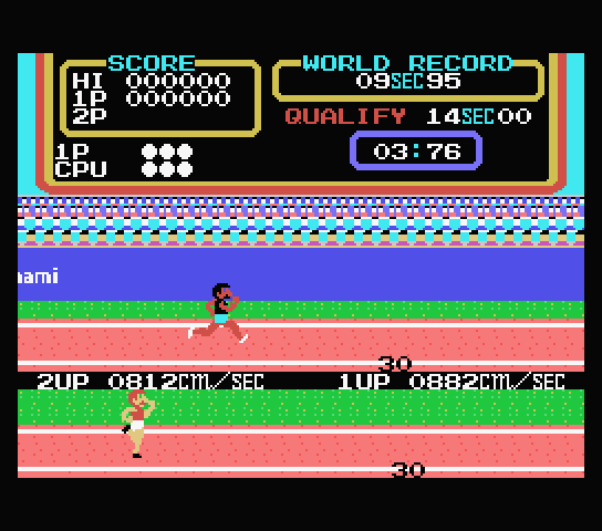 Hyper Olympic 1 screenshot 2 for MSX
